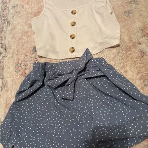 SHEIN Blue Polka Dot Shorts